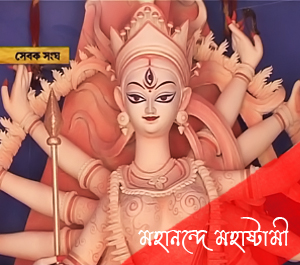 পুষ্পাঞ্জলি শেষ, রেকর্ড ভিড়ে মাতোয়ারা মহাষ্টমীর সন্ধে