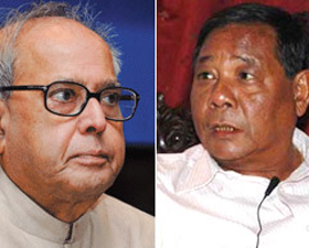 আজ মনোনয়ন পেশ প্রণব-সাংমার